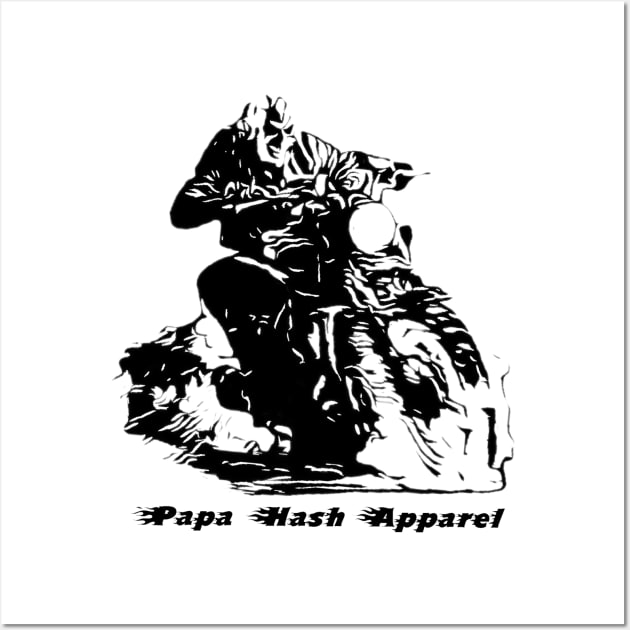 Papa Hash Apparel: Rider Wall Art by Papa Hash's House of Art